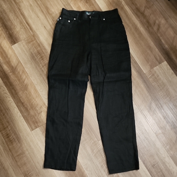 Lauren Ralph Lauren Other - Lauren Jeans Co Ralph Lauren Women’s Black Linen Pants Size 4 28” Inseam